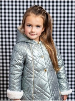 A-line quilted coat