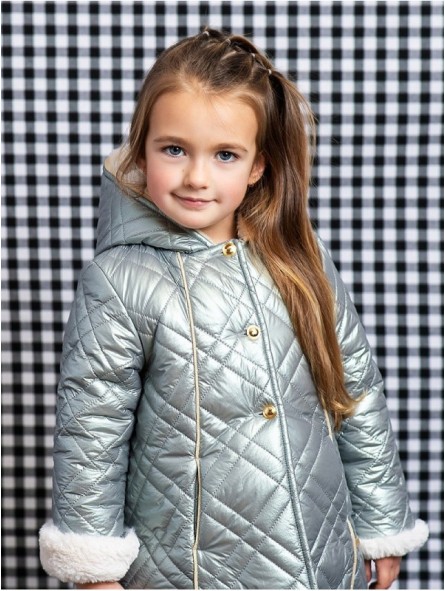 A-line quilted coat
