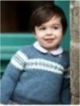 Flecked jumper with fretwork