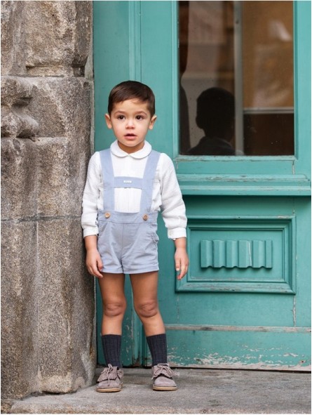 Camisa bambula y pantalón tirantes