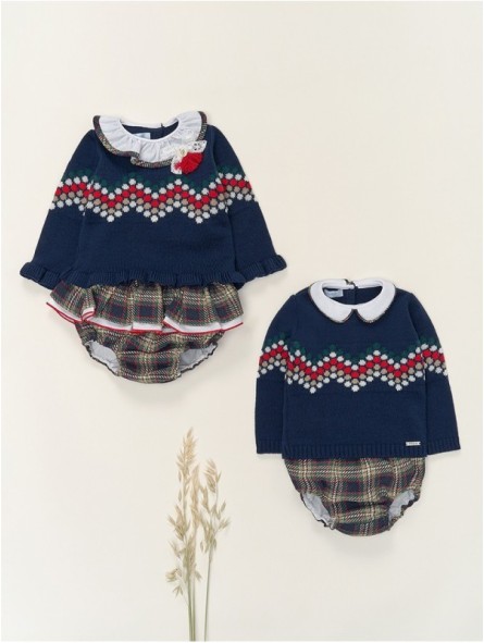 Conjunto menina Tartán