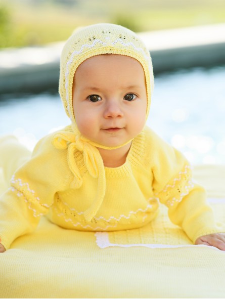 Campiña Inglesa baby bonnet